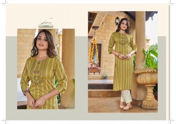 Kalaroop Vespa Rayon Embroidery Designer Kurti collection